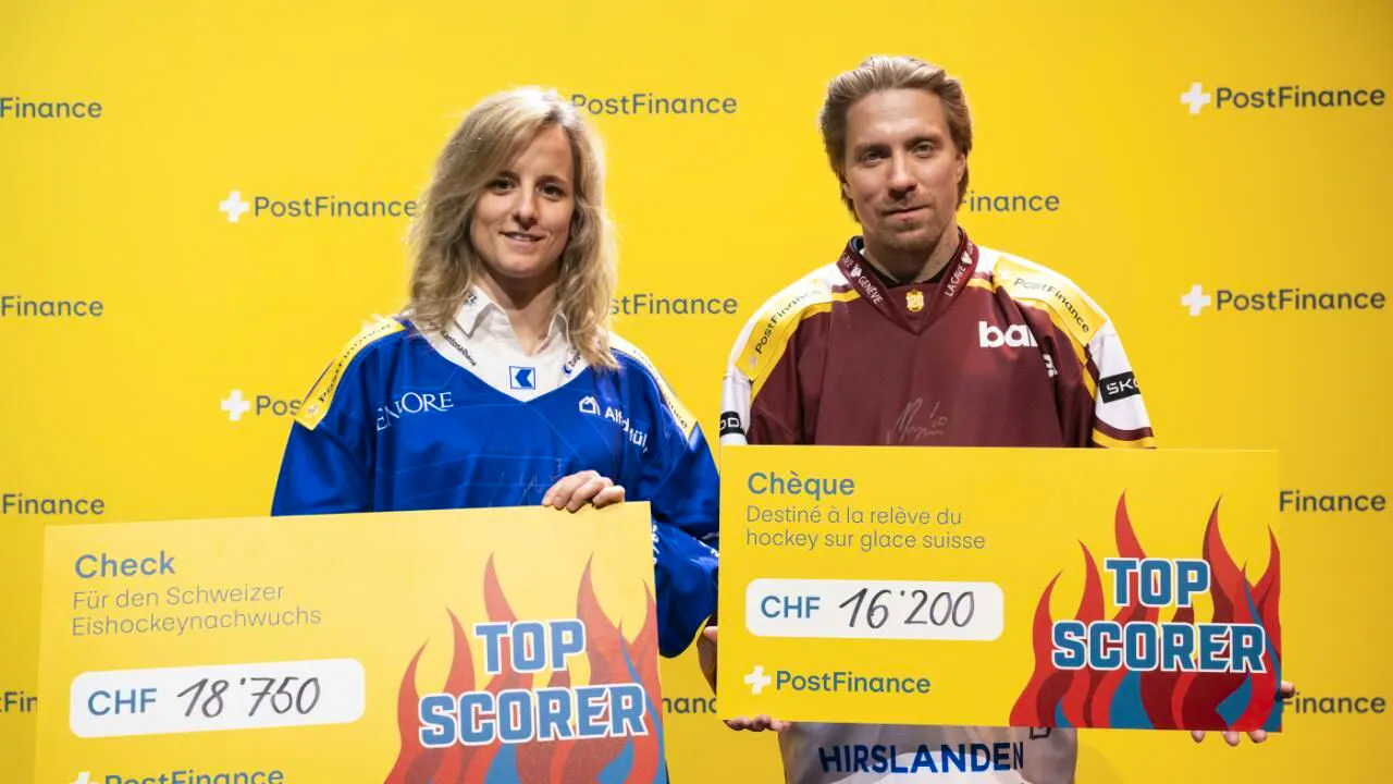 National League. Markus Granlund und Lara Stalder als Liga-Topskorer geehrt