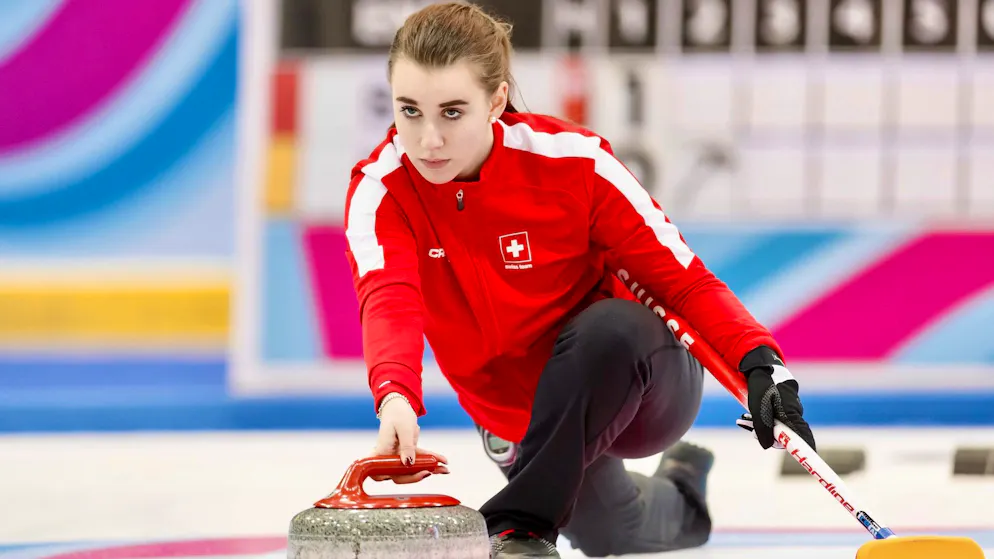 La jeune équipe du GC Zurich autour de la skip Xenia Schwaller (ici aux JOJ 2020) défendra les couleurs de la Suisse au Mondial dames.