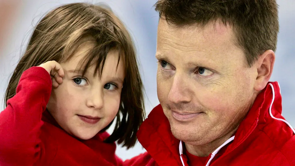 Andreas Schwalle et sa fille Xenia lors du championnat d’Europe en 2006.