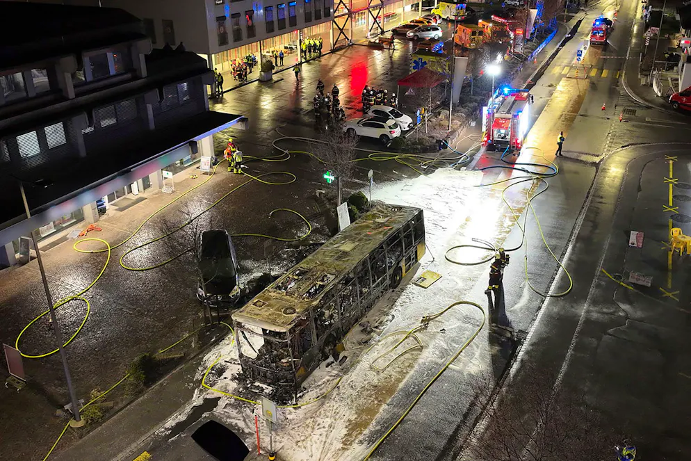 Der Tatort auf einem Bild der Kantonspolizei Freiburg vom 10. März.