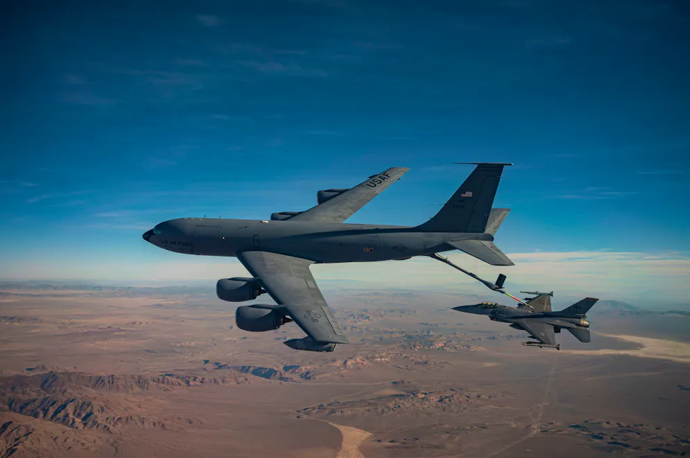 Eine solche KC-135 stürzte im Irak ab.