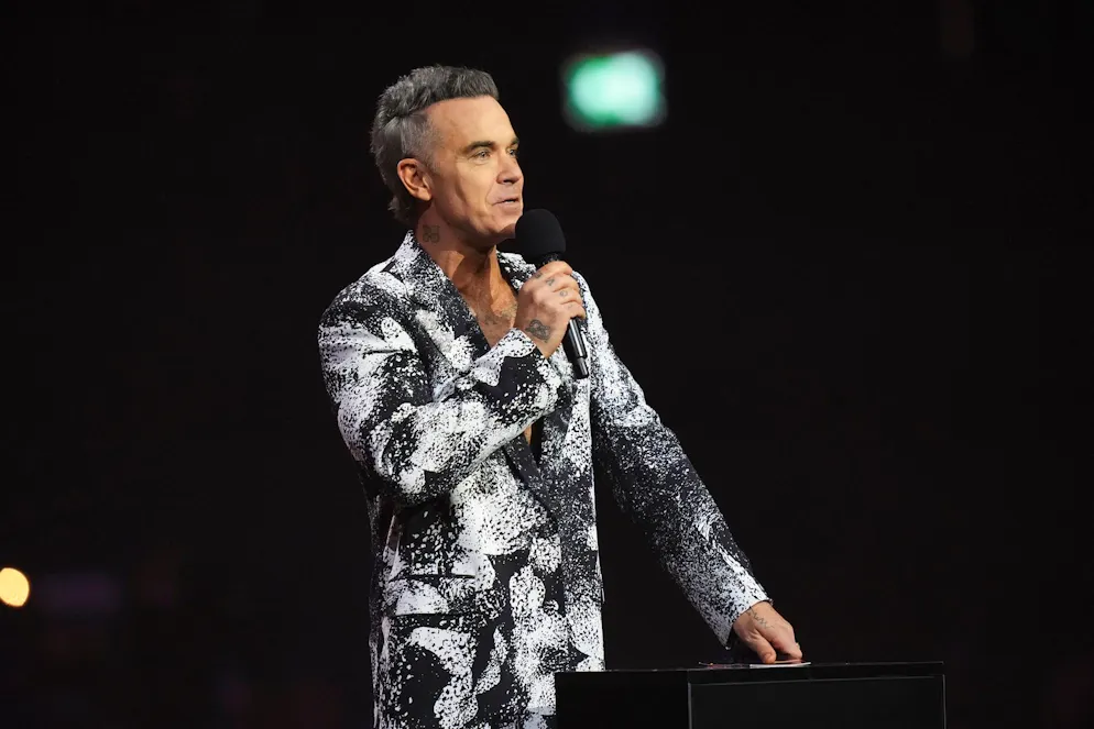 Il cantante britannico Robbie Williams (foto d'archivio).