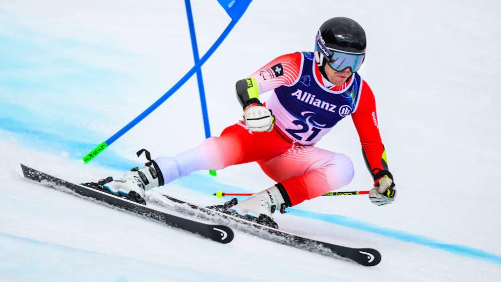 Paras 2026 - Ski alpin. Robin Cuche dans le coup en géant après la première manche