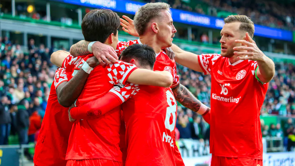 Mainz gewinnt in Bremen.