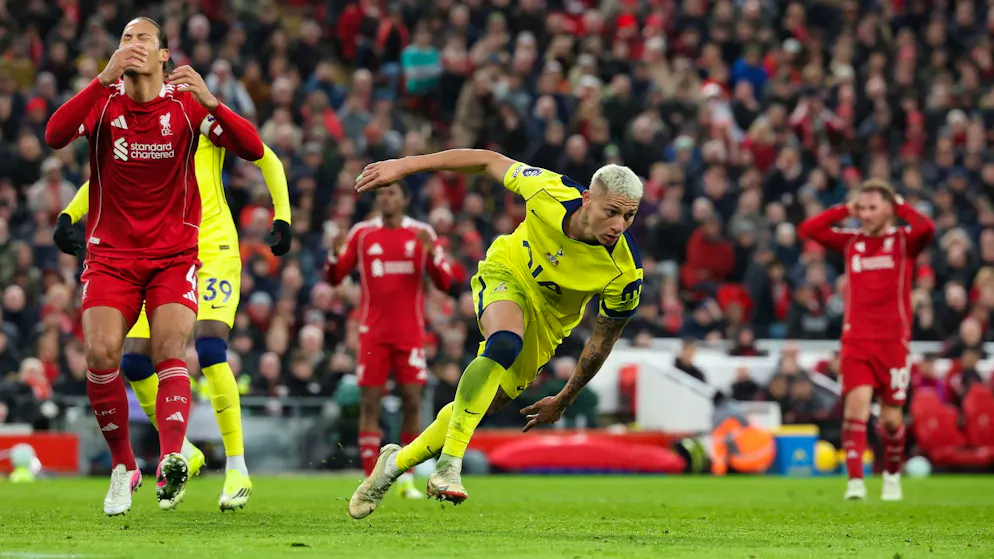 Richarlison trifft kurz vor Schluss. Liverpool verspielt Sieg – nur Remis gegen Tottenham Hotspur