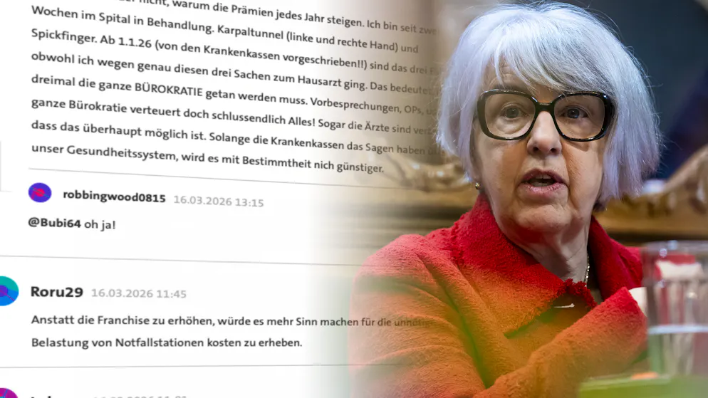 Von 300 auf 400 Franken. So heiss diskutieren blue News Leser die Krankenkassen-Reform des Bundes