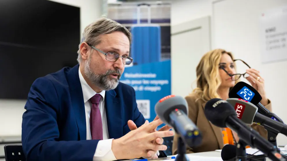Der Schweizer Botschafter Olivier Bangerter informierte die Medien am Montag über seine Ausreise und die aktuelle Lage im Iran.