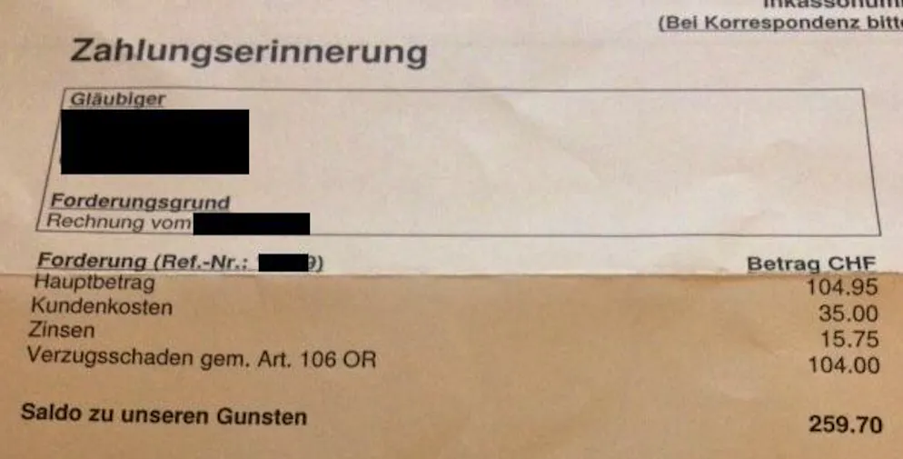 Inkassofirmen haben mit angeblichen «Verzugsschaden»-Rechnungen Schulden oft verdoppelt.