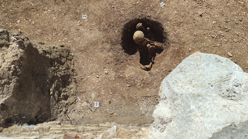 Eerie find in France. Why were these 13 people buried in a sitting position?