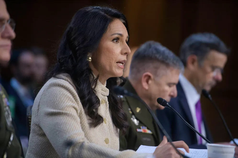 «Ich werde keine internen Konversationen offenlegen»: Tulsi Gabbard vor dem Geheimdienstausschuss des Senats.