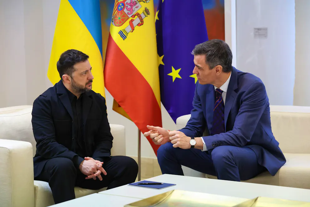 Der ukrainische Präsident Wolodymyr Selenskyj war zu Gast bei Spaniens Regierungschef Pedro Sánchez in Madrid.