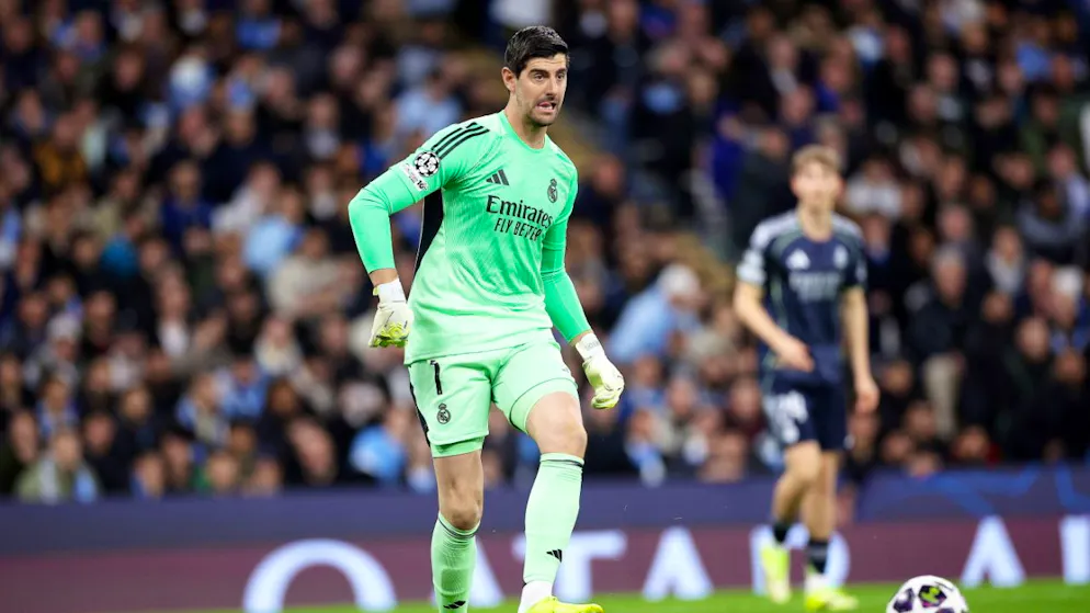 Thibaut Courtois verletzte sich am Mittwoch gegen Manchester City.
