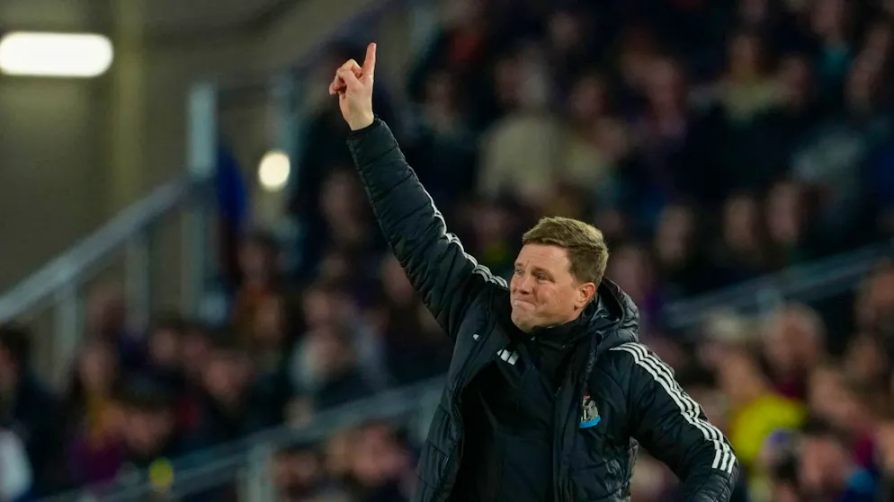 Alles Strecken und Winken half nichts: Eddie Howe ging mit Newcastle in Barcelona mit 2:7 unter