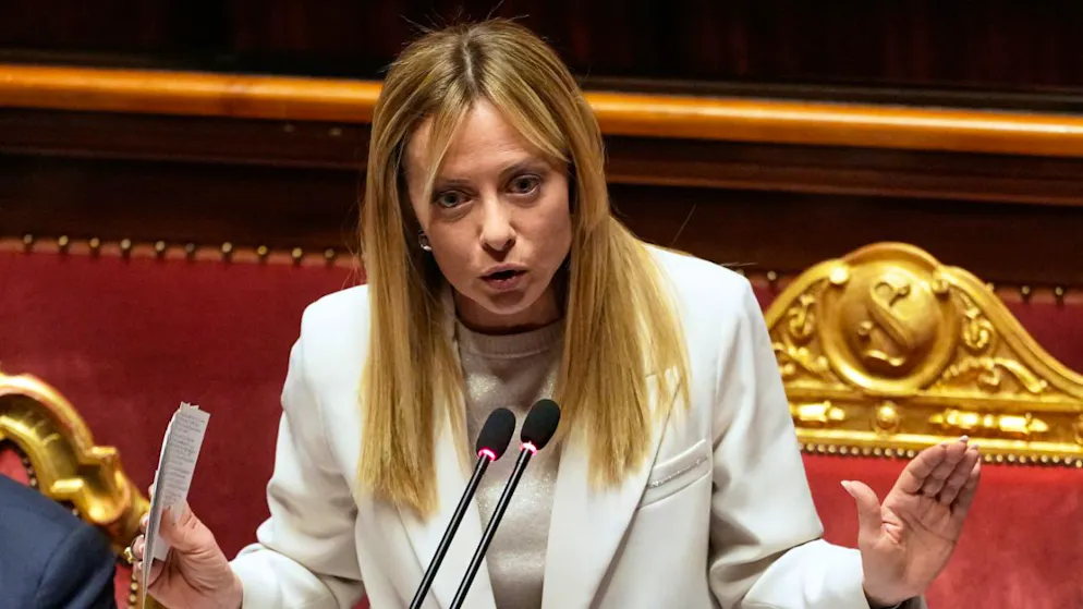 La premier italiana Giorgia Meloni