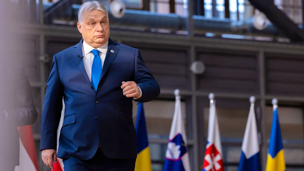 Viktor Orban am gestrigen Donnerstag in Brüssel.