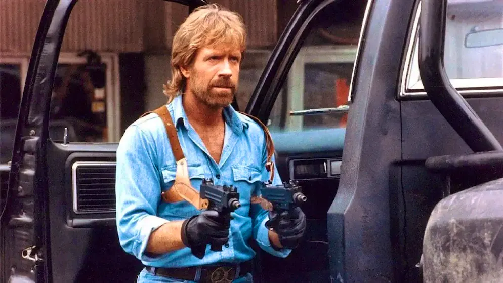 Norris in "Invasion U.S.A." in 1985.