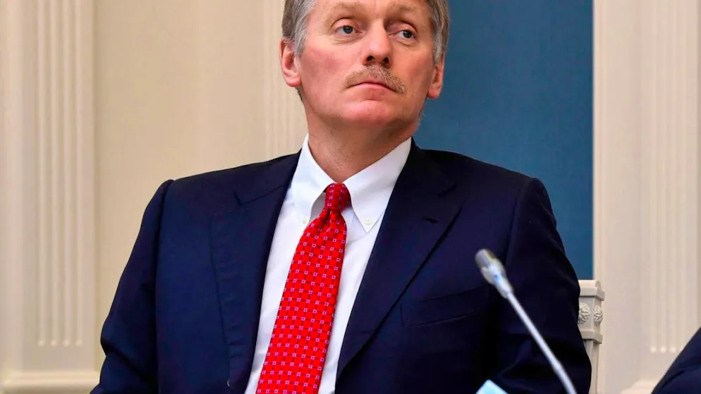 ARCHIVE - Dmitry Peskov, spokesman for Russian President Putin, takes part in a video conference in the Kremlin in Moscow. Photo: Alexei Nikolsky/AP/dpa/Archive photo