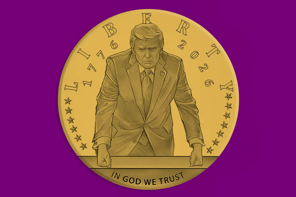 Der Entwurf für die Trump-Gedenkmünze wurde am Donnerstag von der US-Kunstkommission genehmigt.