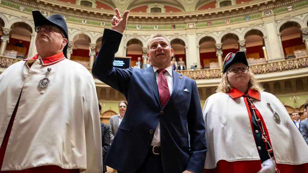 Der neue Ausserrhoder SVP-Nationalrat Edgar Bischof hat am Freitag sein Amt angetreten.