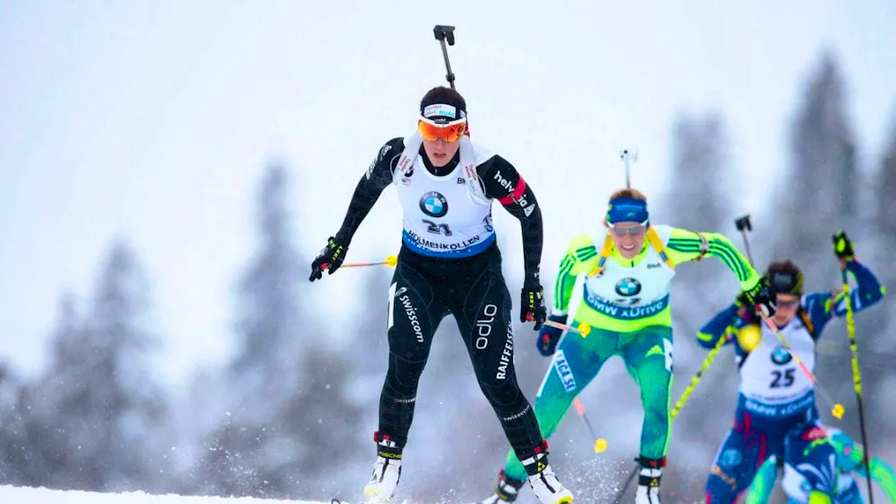Lena Häcki-Gross came from a long way back in the pursuit start race in Oslo to finish 9th