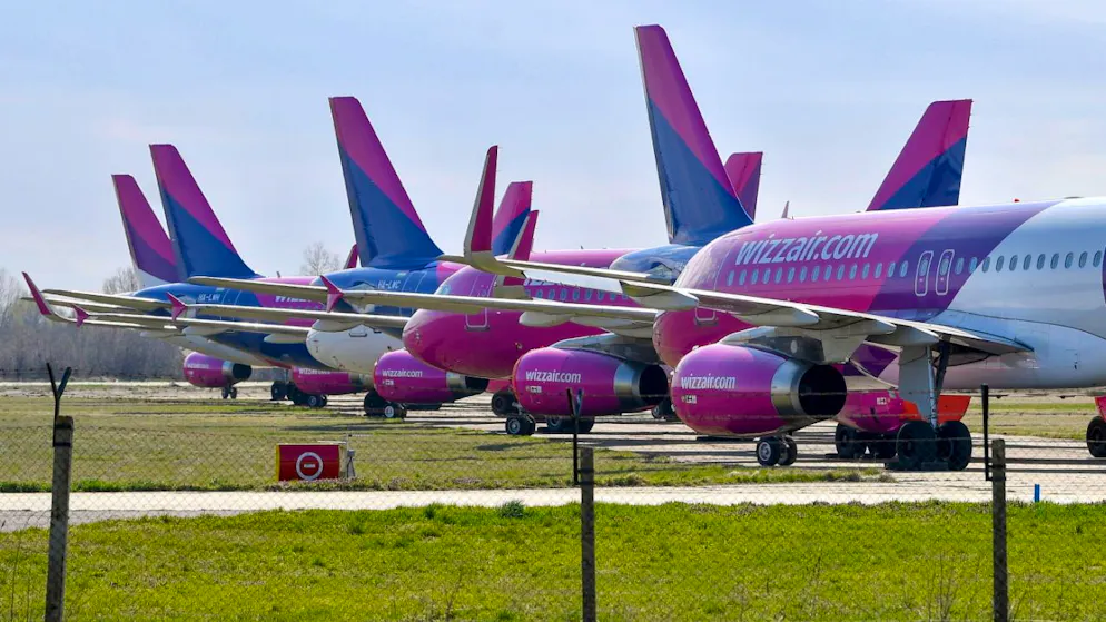 Wizz Air tra le compagnie maggiormente in difficoltà. (Foto d'archivio)