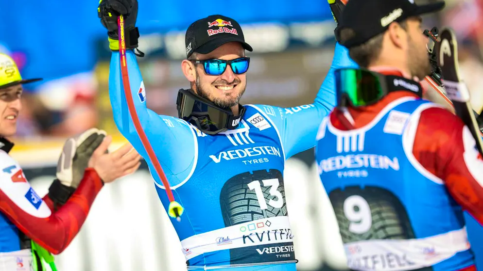 After the downhill, Dominik Paris also wins the super-G in Kvitfjell.