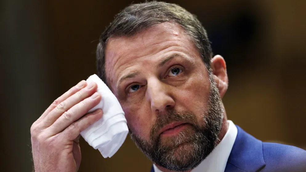 Der neue Chef des US-Ministeriums für Inlandsicherheit: Markwayne Mullin bei seiner Anhörung vor dem US-Senat am 18. März 2026.