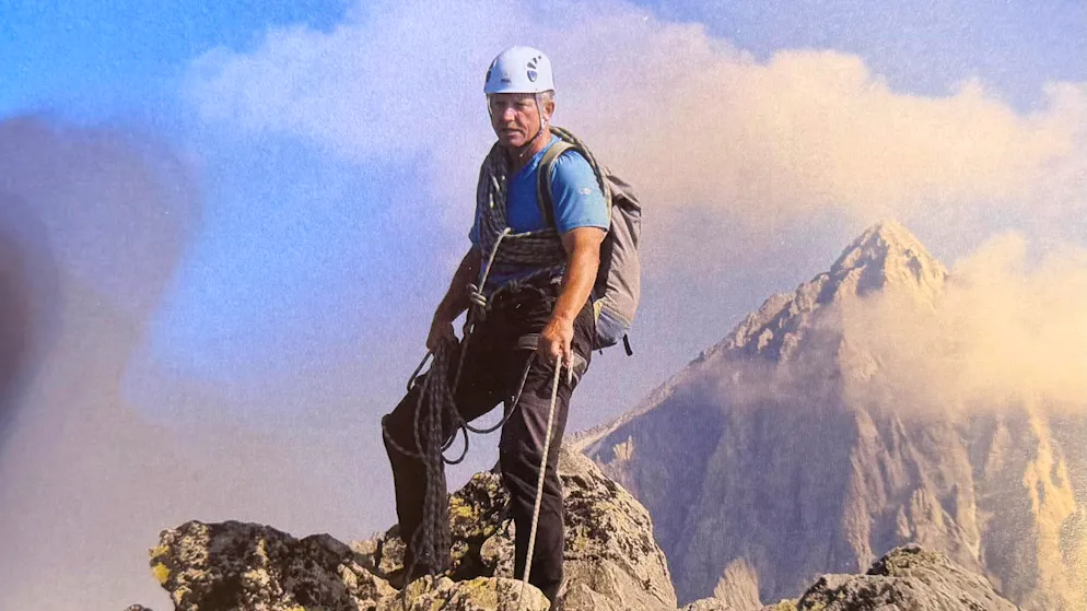 Willy Imstepf auf einer seiner Touren als Bergführer. Die Berge waren seine grosse Leidenschaft.