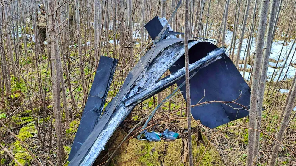 Parts of a drone suspected to have originated from Ukraine were found in Latvia.