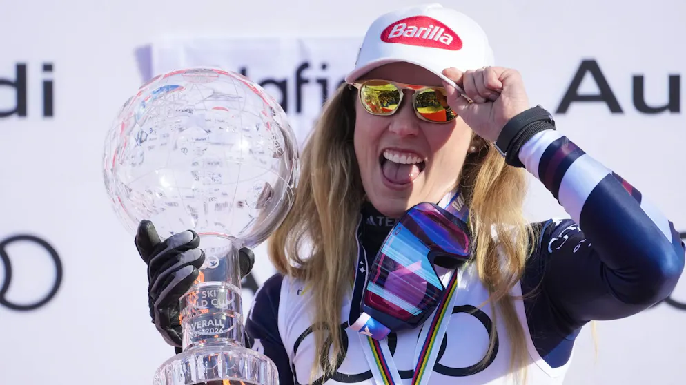Mikaela Shiffrin et son sixième (!) gros globe.