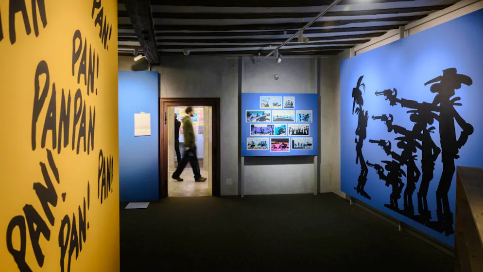 St-Maurice: huit mois pour se plonger dans l'univers de Lucky Luke - Gallery. L’exposition propose près de 500 objets muséographiques autour du célèbre cow-boy Lucky Luke.