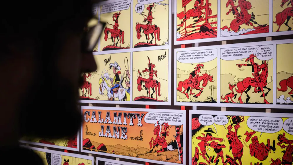 St-Maurice: huit mois pour se plonger dans l'univers de Lucky Luke - Gallery. L'expo sur l'univers de Lucky Luke s'ouvre samedi jusqu'au 22 novembre au château de St-Maurice.