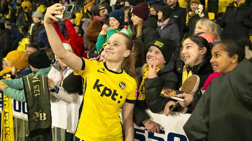 YB fans cheered on February 21, 2026, when the YB women beat FCB in the semi-finals.