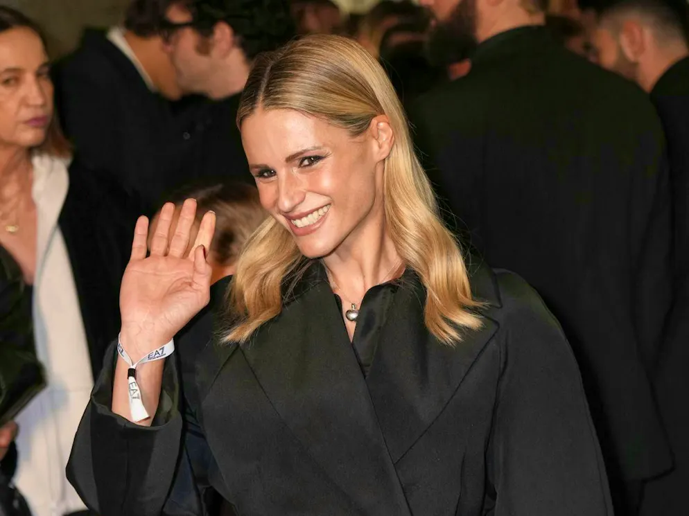 Michelle Hunziker at an event for the 2026 Winter Olympics Milano Cortina at the Emporio Armani store during Men's Fashion Week Fall/Winter 2026/27 in Milan, January 2026 (archive image).
