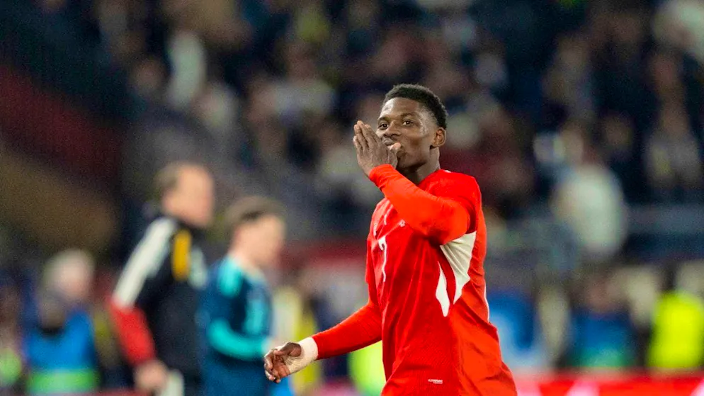 Breel Embolo didn't take coronavirus very seriously either.