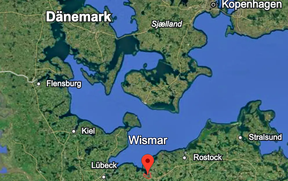 Der gesuchte Buckelwal soll vor Wismar gesichtet worden sein.
