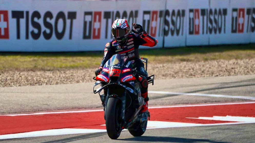 Marco Bezzecchi is delighted with his third win of the season.