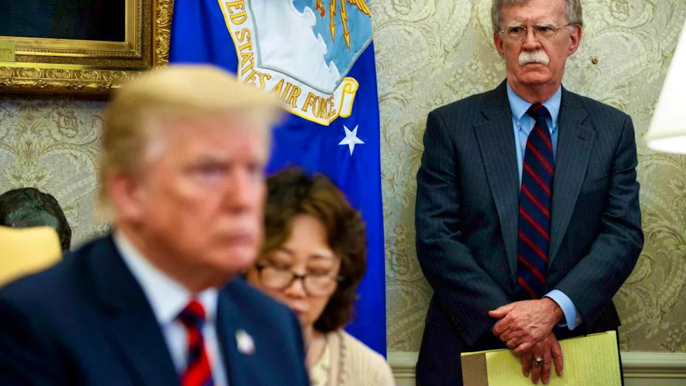 ARCHIVE - Former National Security Advisor to US President Donald Trump, John Bolton (r). Photo: Evan Vucci/AP/dpa/Archive image