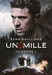 Affiche du film Uno Mille Chapitre 1 – Ryan Phillippe en gros plan avec deux personnages fuyant un incendie dans une forêt en arrière-plan