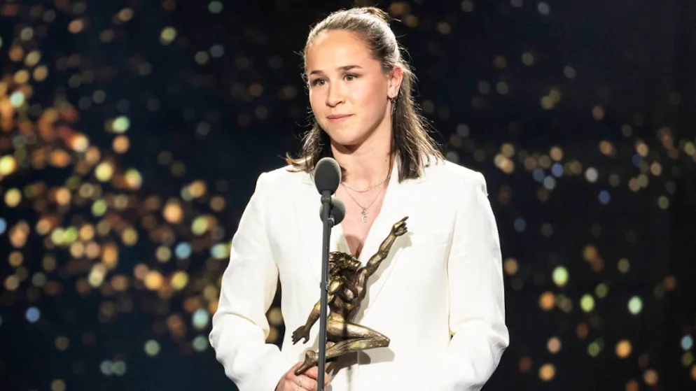 Power without end. Reuteler is the first woman to win the MVP of the Year award