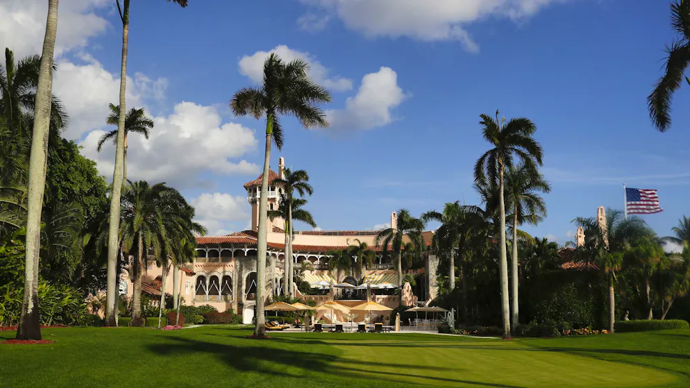 Trumps Anwesen Mar-a-Lago in Palm Beach, Florida. , (Archivbild)