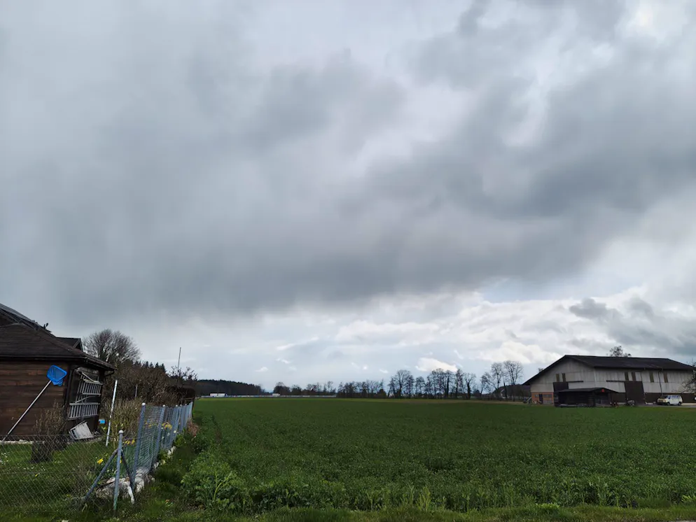 Foto von Luterbach, Solothurn. Der Rauch des Brandes war auch dort zu sehen. 