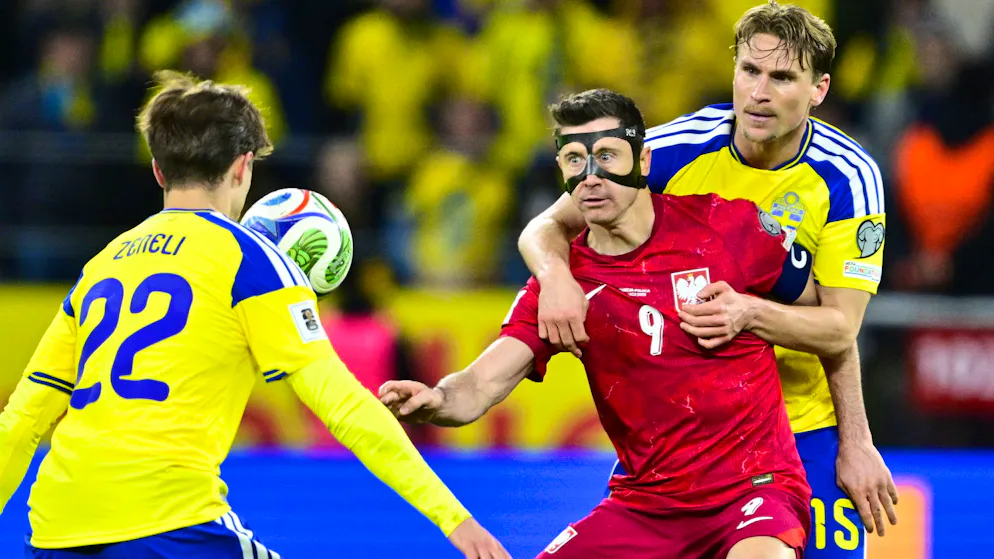 Keine WM für Lewandowski. Schweden gewinnt wilde Partie gegen Polen 3:2 und steht an der WM