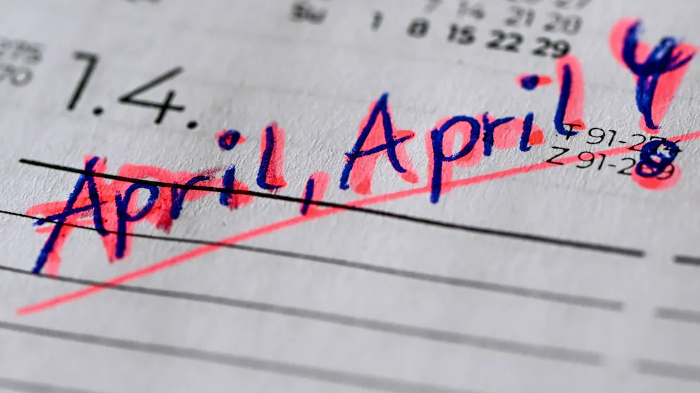 Hier ein Symbolbild zum 1. April. Weiter unten gibt es Aprilscherz-Fotos aus dem Fotoarchiv unserer Bilderagentur. Schön in schwarzweiss – aber nicht so geeignet als Aufmacherbild.