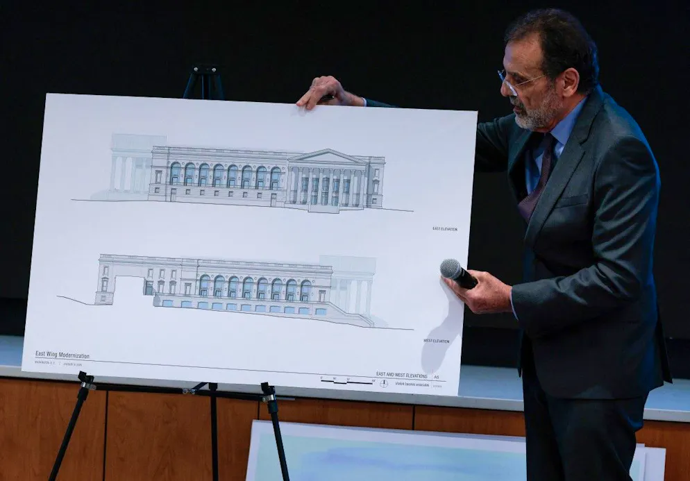 En octobre, le président républicain a fait détruire au bulldozer une aile entière de la Maison Blanche pour y construire une salle de bal censée accueillir jusqu'à 1.000 personnes (archives). 