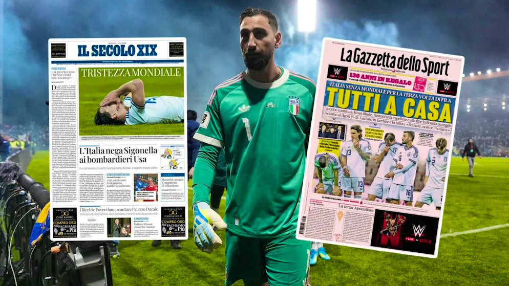 Pas de Mondial pour l’Italie. «Désastre», «apocalypse» et «honte», peste la presse italienne