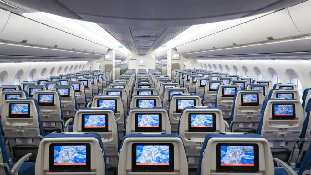 Die Wissenschaftler um Chenyang Zhang von der kanadischen Universität Calgary hatten die Räumung eines Airbus A320 untersucht, also eines der weltweit am häufigsten eingesetzten Flugzeugtypen. (Symbolbild)