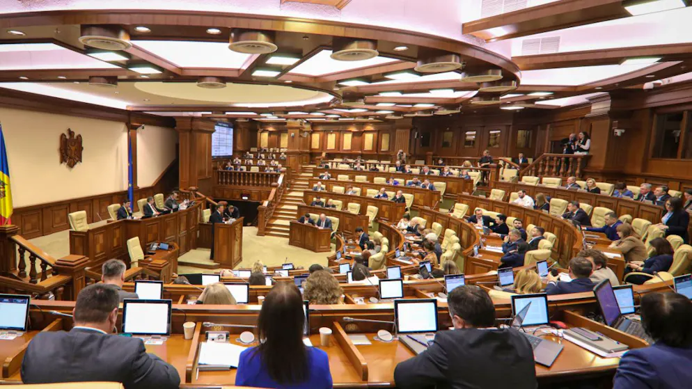 ARCHIV - Das Parlament der Republik Moldau in Chisinau. Foto: Aurel Obreja/AP/dpa/Archivbild