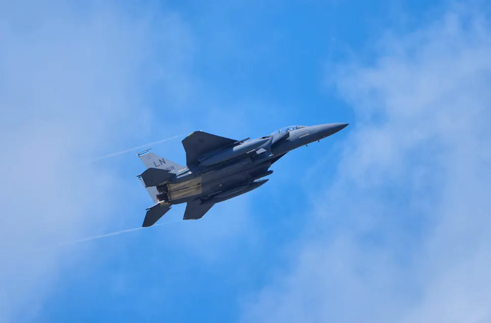 Ein Kampfflugzeug vom Type F-15E ist über dem Iran abgeschossen worden. (Archivbild)