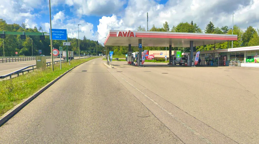 Scheuerle è stata vista per l'ultima volta in questa stazione di servizio.